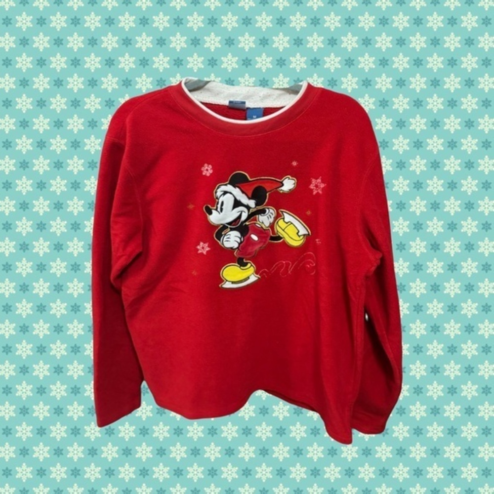 Disney Vintage Ice Skating Mickey Sweater (M)